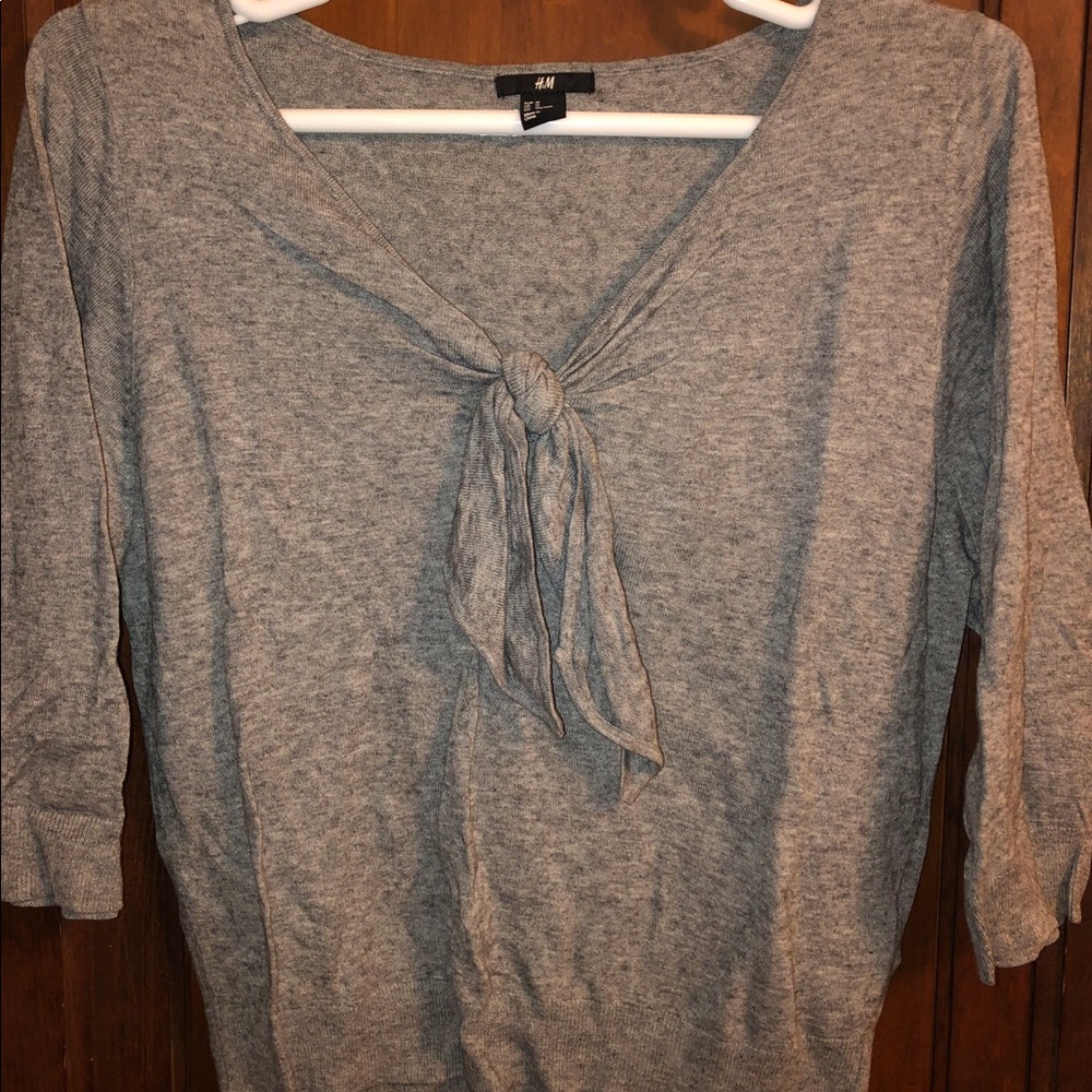 Gray H&M v-neck sweater